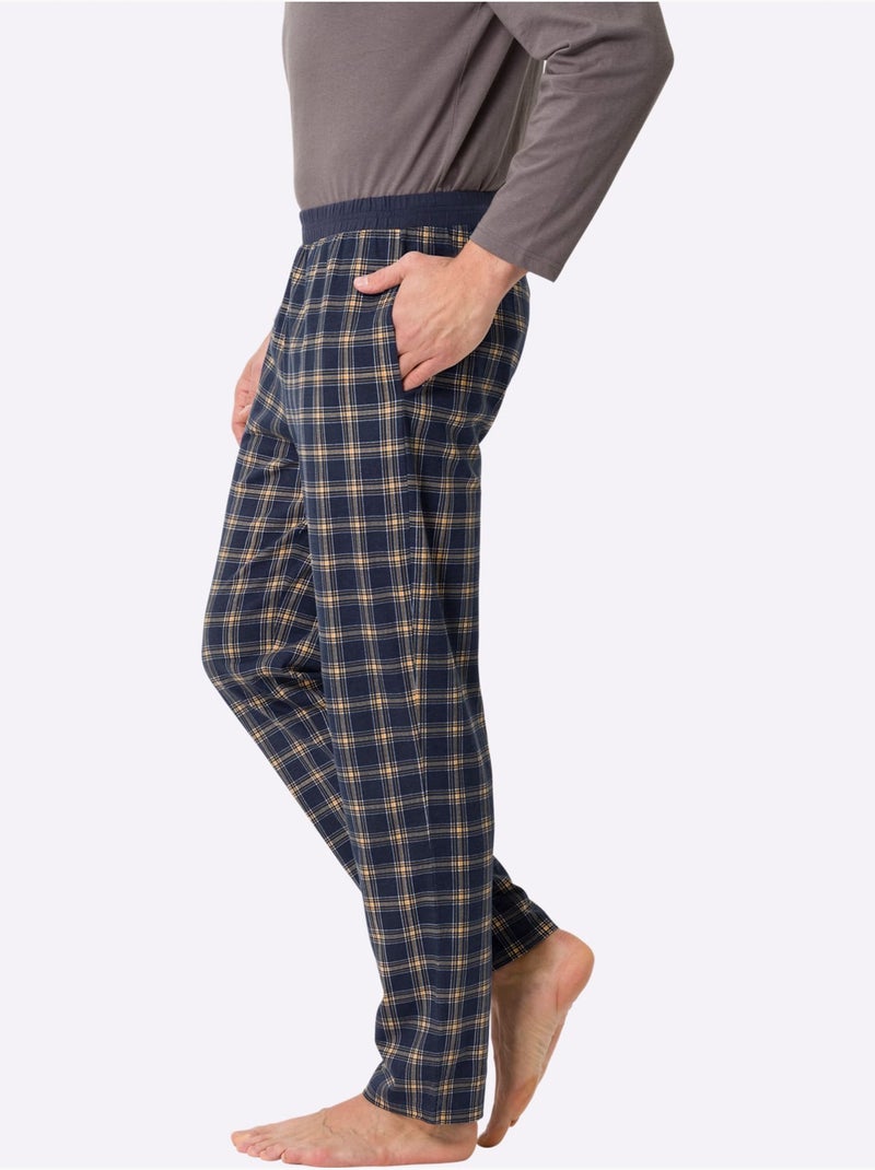 Pyjama-pantalon jersey fin - taille standard - moda vilona Bleu marine - Kiabi