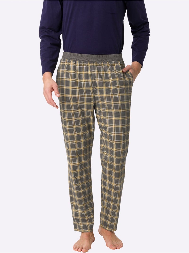 Pyjama-pantalon jersey fin - taille standard - moda vilona gris anthracite - Kiabi