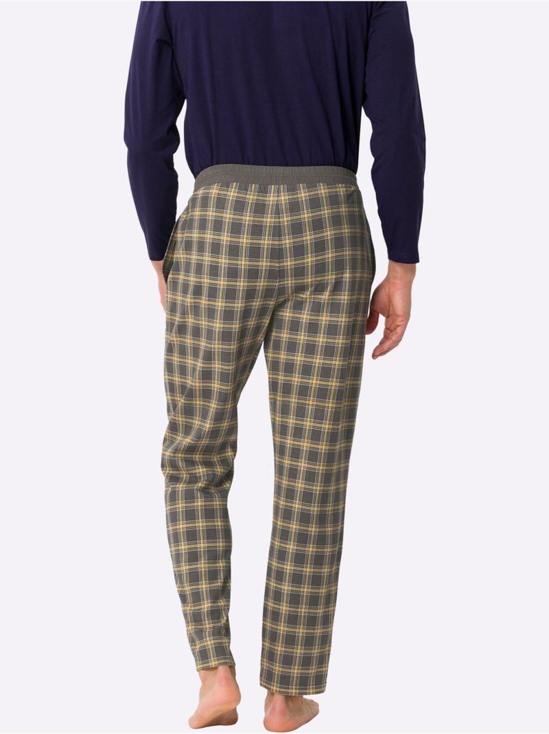 Pyjama-pantalon jersey fin - taille standard - moda vilona gris anthracite - Kiabi