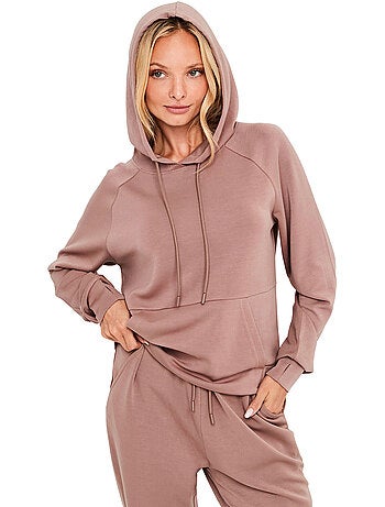 Pyjama pantalon jogger sweat à capuche modal flow