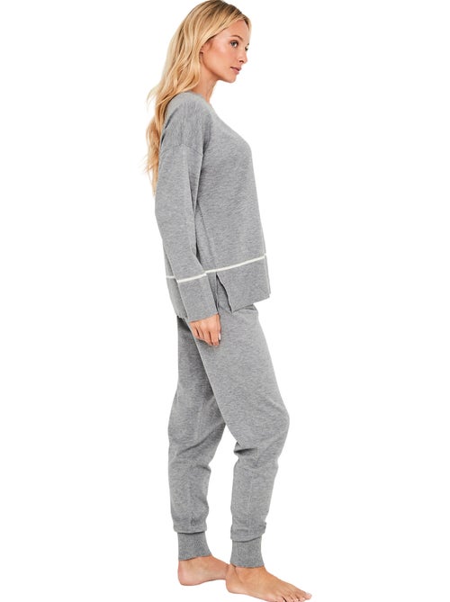 Pyjama pantalon jogger top manches longues misty - Kiabi