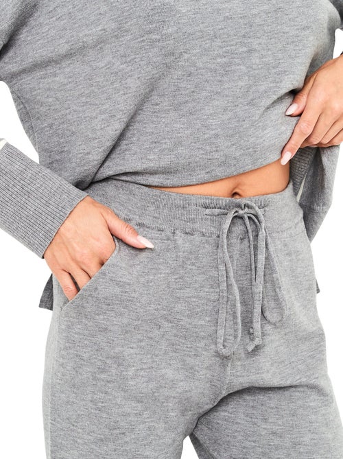 Pyjama pantalon jogger top manches longues misty - Kiabi