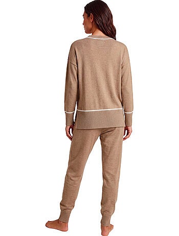 Pyjama pantalon jogger top manches longues misty