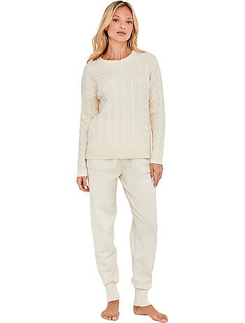 Pyjama pantalon jogger top manches longues twist and urban