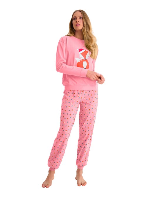 Pyjama pantalon jogger top M.longues FOXY - Kiabi