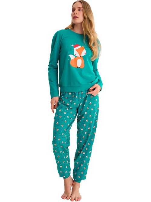 Pyjama pantalon jogger top M.longues FOXY - Kiabi Pyjama pantalon jogger top M.longues FOXY - Kiabi