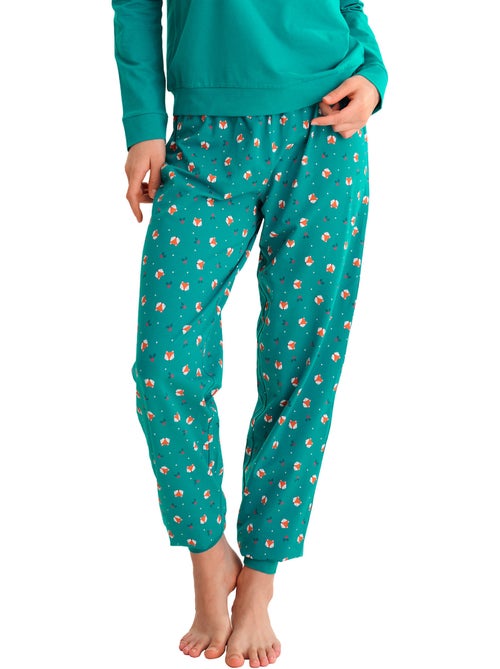 Pyjama pantalon jogger top M.longues FOXY - Kiabi Pyjama pantalon jogger top M.longues FOXY - Kiabi