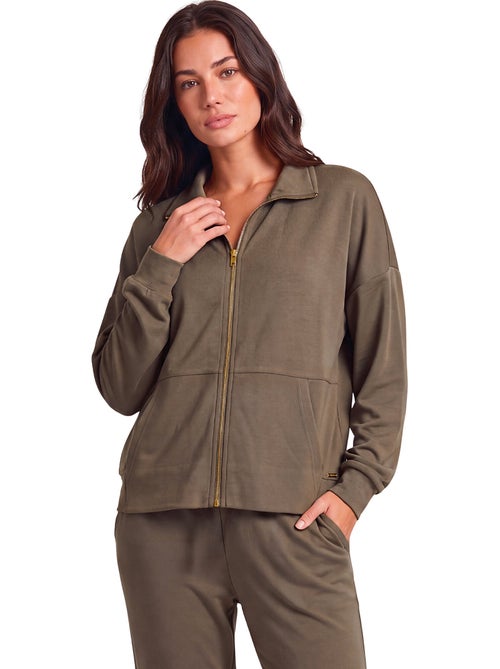 Pyjama pantalon jogger veste zippée modal flow - Kiabi