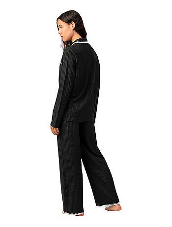 Pyjama pantalon large et chemise manches longues Stitching