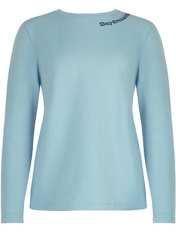 Pyjama pantalon large top manches longues delightful