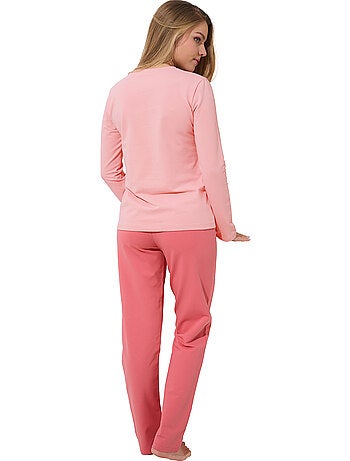 Pyjama pantalon large top manches longues delightful
