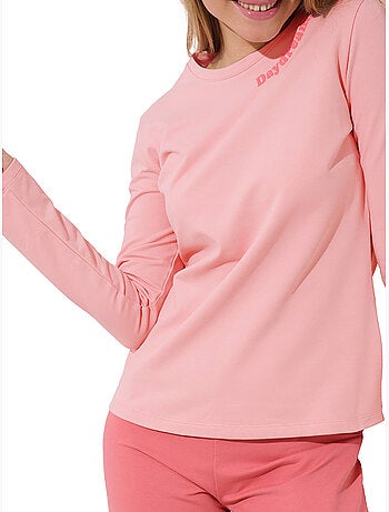 Pyjama pantalon large top manches longues delightful
