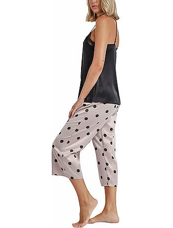 Pyjama pantalon palazzo caraco Elegant Dots