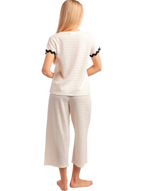 Pyjama pantalon palazzo t-shirt Luxe Waves - Kiabi