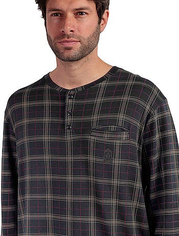 Pyjama pantalon polo manches longues Cinnamon