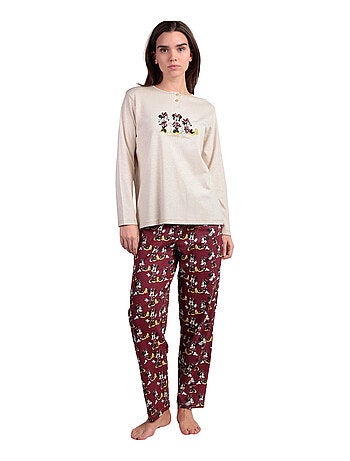 Pyjama pantalon polo manches longues Minnie Mouse Disney