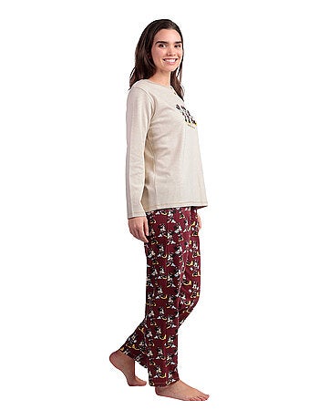 Pyjama pantalon polo manches longues Minnie Mouse Disney