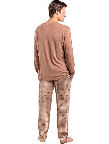 Pyjama pantalon polo manches longues new york