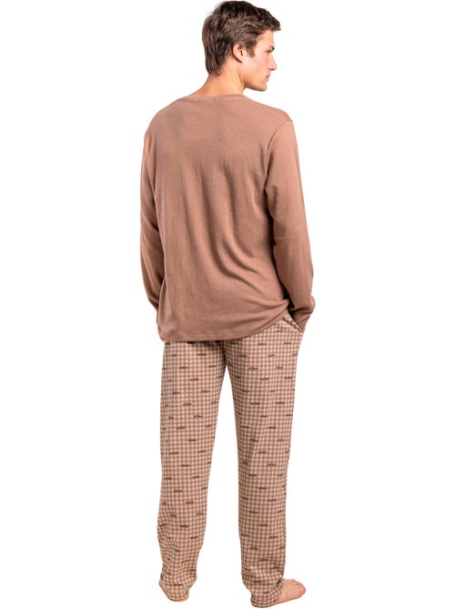 Pyjama pantalon polo manches longues new york - Kiabi Pyjama pantalon polo manches longues new york - Kiabi