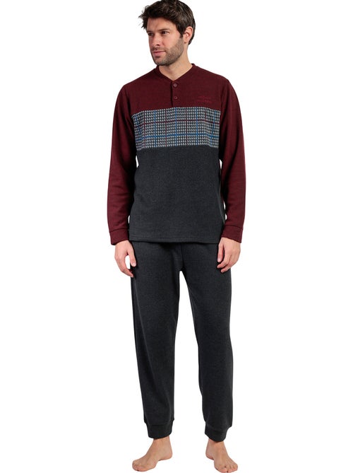 Pyjama pantalon polo manches longues Royals - Kiabi Pyjama pantalon polo manches longues Royals - Kiabi