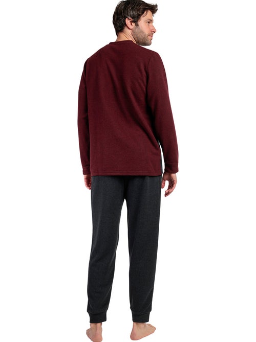 Pyjama pantalon polo manches longues Royals - Kiabi Pyjama pantalon polo manches longues Royals - Kiabi