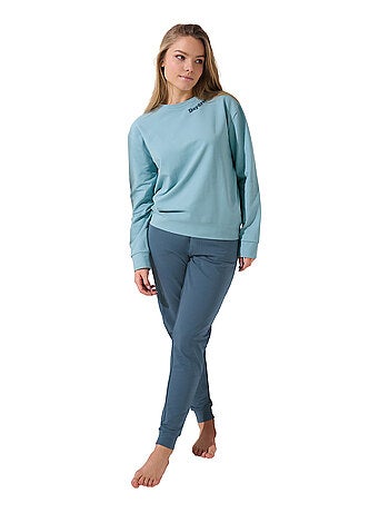 Pyjama pantalon resserré top manches longues Delightful