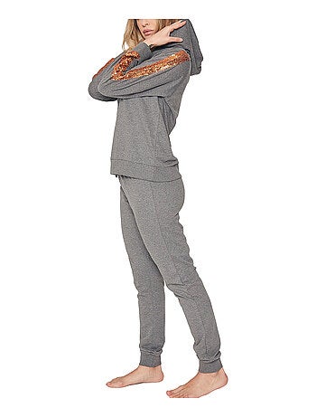 Pyjama pantalon sweat capuche Bright