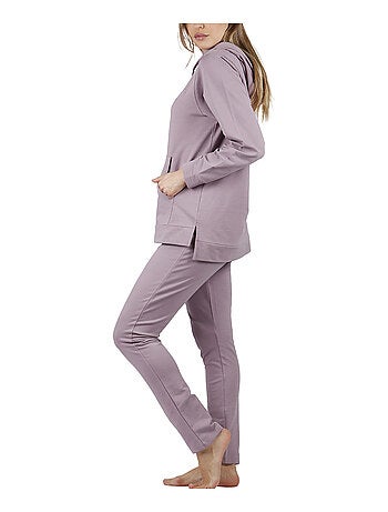 Pyjama pantalon sweat capuche Comfort Home