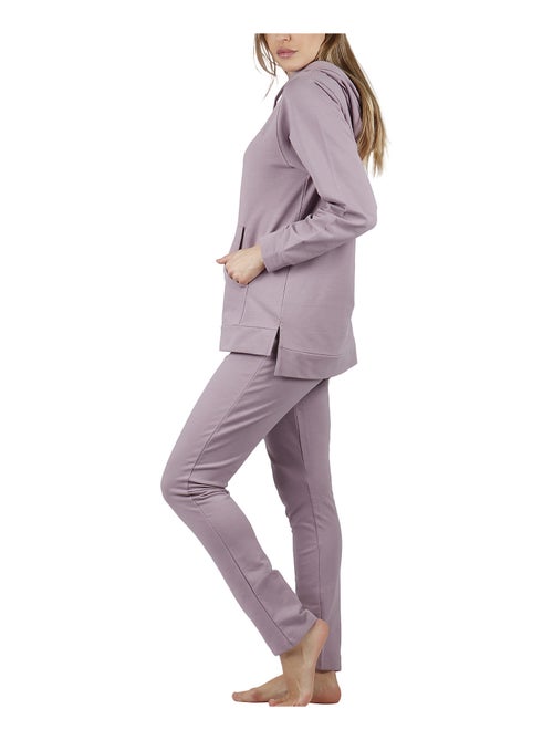 Pyjama pantalon sweat capuche Comfort Home - Kiabi
