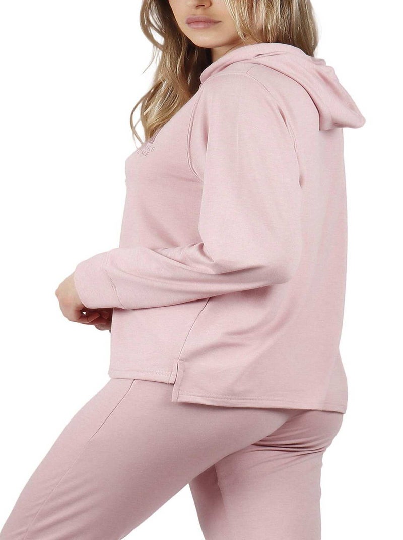 Pyjama pantalon sweat capuche Make It Happen Bleu - Kiabi