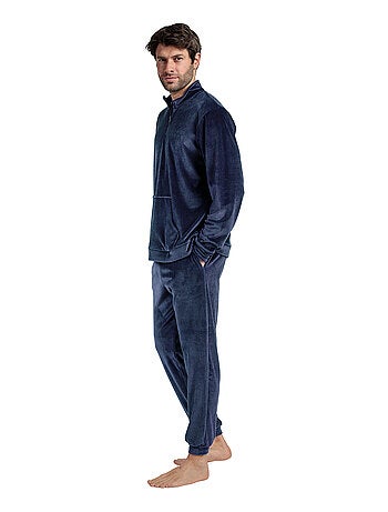 Pyjama pantalon sweat col montant zippé Corduroy