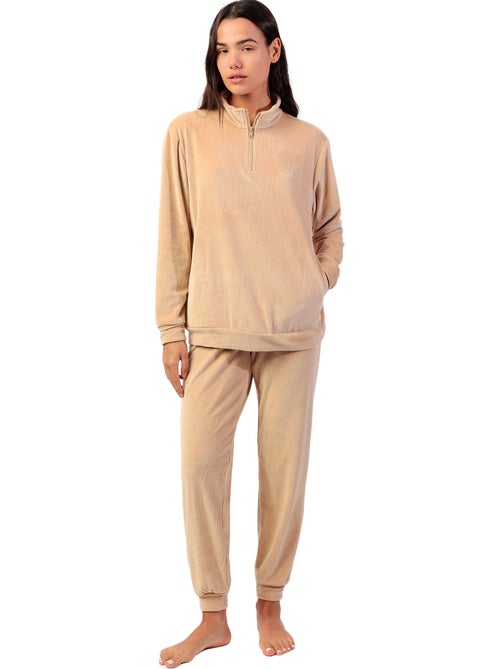 Pyjama pantalon sweat manches longues ADM Home - Kiabi