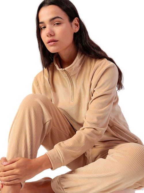 Pyjama pantalon sweat manches longues ADM Home - Kiabi
