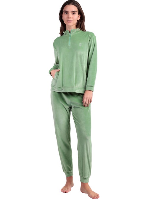 Pyjama pantalon sweat manches longues ADM Home - Kiabi