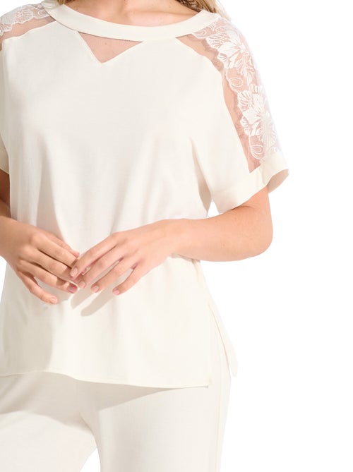 Pyjama pantalon t-shirt EMINENCE MARIAGE - Kiabi Pyjama pantalon t-shirt EMINENCE MARIAGE - Kiabi