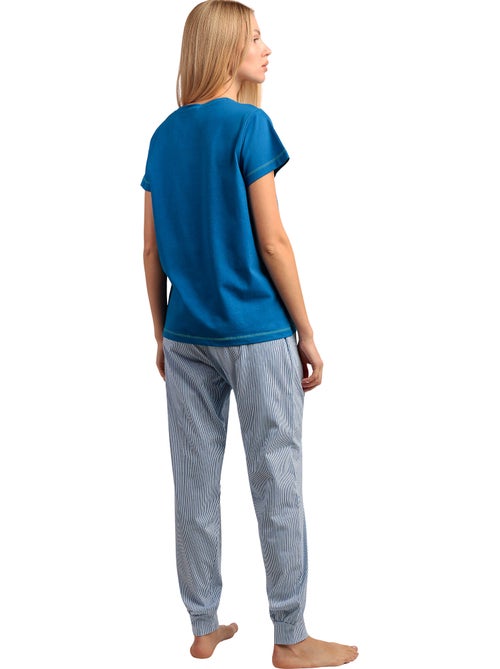 Pyjama pantalon t-shirt Love Your Life - Kiabi