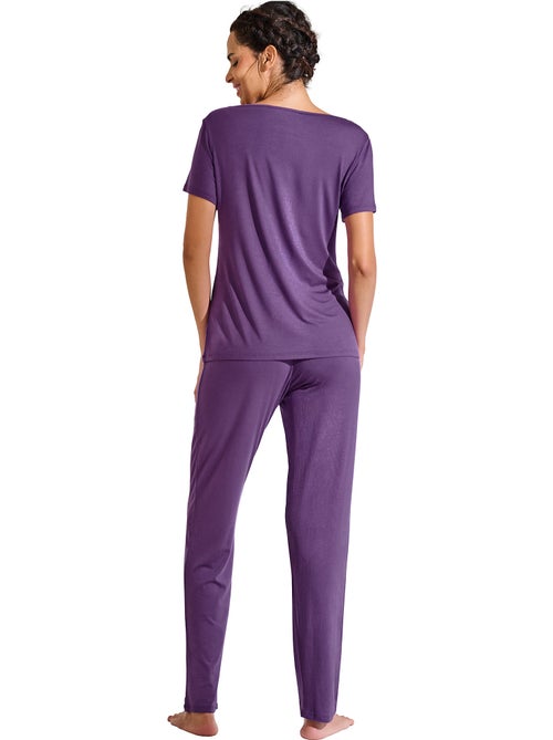 Pyjama pantalon t-shirt PATRICIA - Kiabi Pyjama pantalon t-shirt PATRICIA - Kiabi