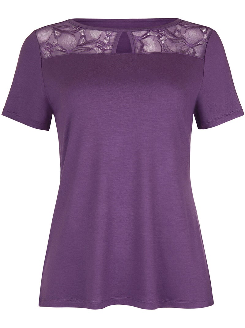 Pyjama pantalon t-shirt PATRICIA Violet - Kiabi