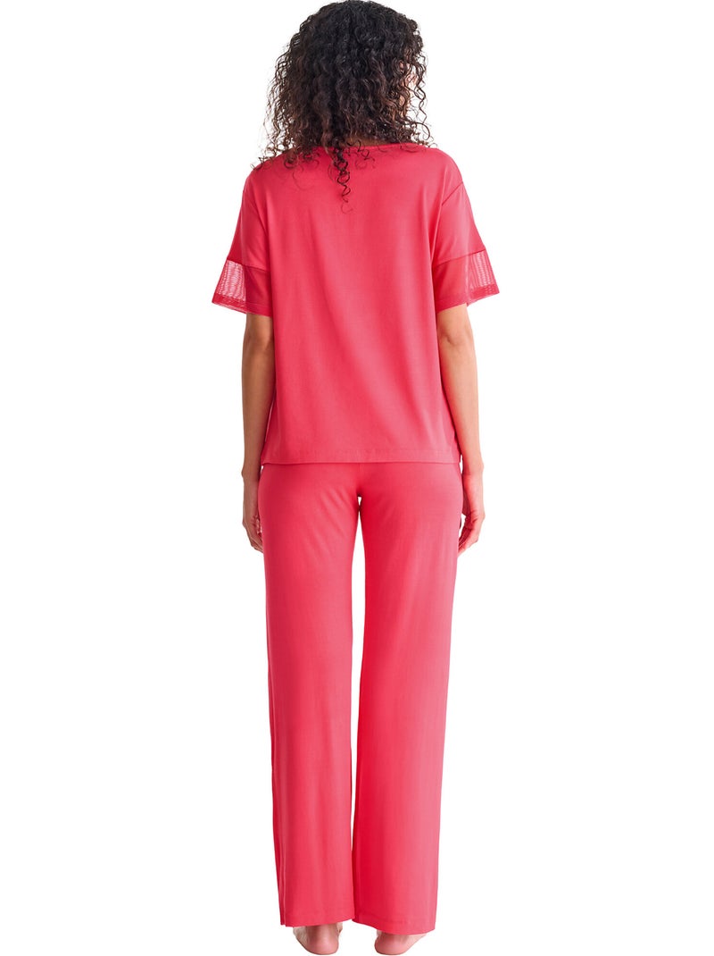 Pyjama pantalon t-shirt SIA Rose - Kiabi
