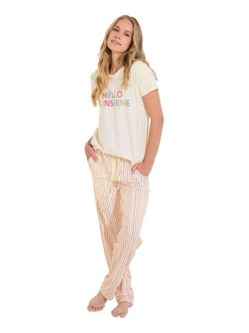 Pyjama pantalon t-shirt SUMMER - Kiabi