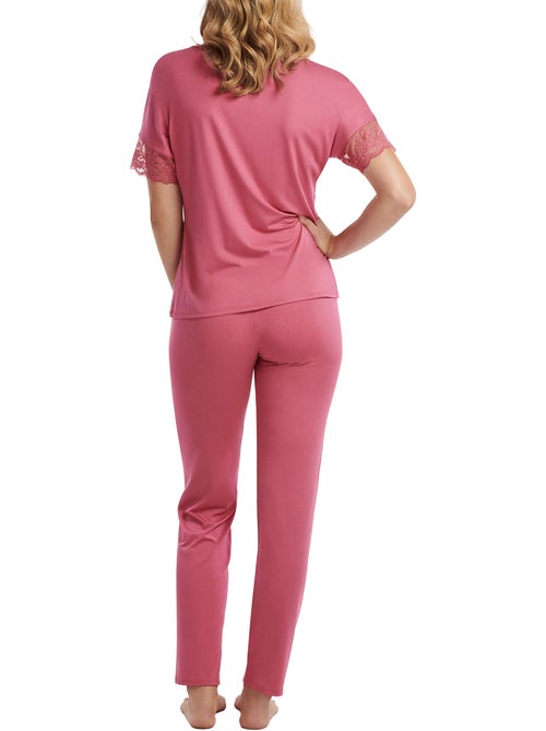 Pyjama pantalon top manches courtes Juliette - Kiabi Pyjama pantalon top manches courtes Juliette - Kiabi
