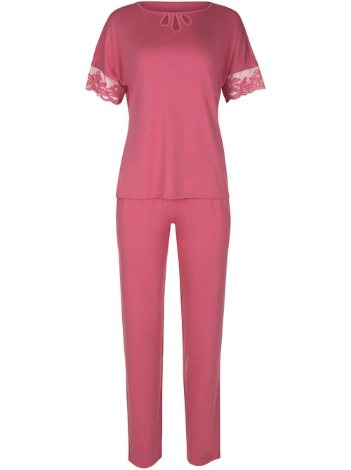 Pyjama pantalon top manches courtes Juliette - Kiabi Pyjama pantalon top manches courtes Juliette - Kiabi
