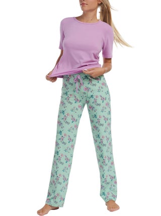 Pyjama pantalon top manches courtes Posh