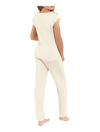 Pyjama pantalon top manches courtes tenue d'intérieur Harvest