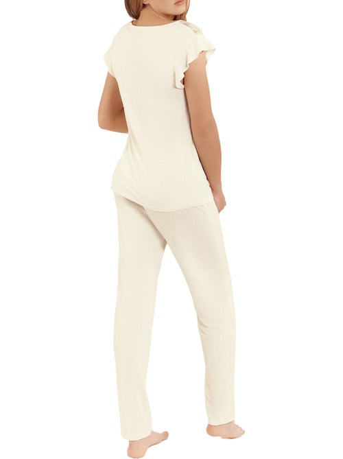 Pyjama pantalon top manches courtes tenue d'intérieur Harvest - Kiabi
