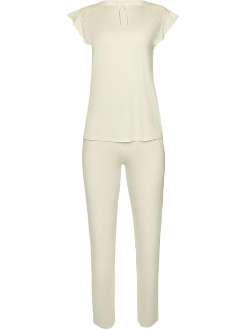 Pyjama pantalon top manches courtes tenue d'intérieur Harvest - Kiabi