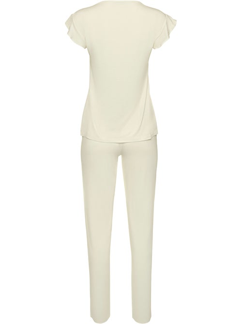 Pyjama pantalon top manches courtes tenue d'intérieur Harvest - Kiabi