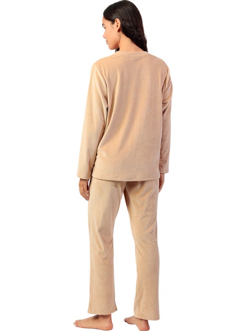Pyjama pantalon top manches longues ADM Home - Kiabi