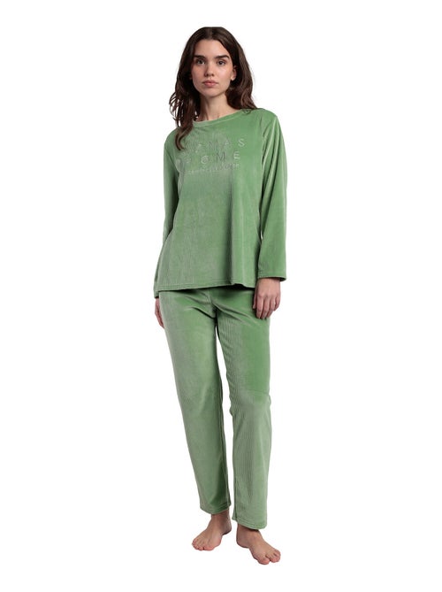 Pyjama pantalon top manches longues ADM Home - Kiabi