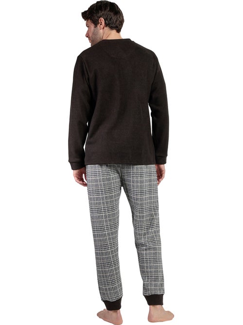 Pyjama pantalon top manches longues Americano - Kiabi Pyjama pantalon top manches longues Americano - Kiabi